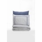 Bedding set - 1 duvet cover 220 x 240 cm + 2 pillowcases 60 x 60 cm - 100% cotton - Blue - Image 3