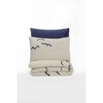 Bedding set - 1 duvet cover 220 x 240 cm + 2 pillowcases 60 x 60 cm - 100% cotton - Blue - Image 3