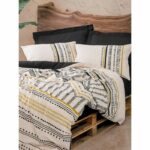Bedding set - 1 duvet cover 220 x 240 cm + 2 pillowcases 60 x 60 cm - 100% cotton - White - Image 4