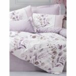 Bedding set - 1 duvet cover 220 x 240 cm + 2 pillowcases 60 x 60 cm - 100% cotton - Lilac - Image 4