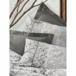 Bedding set - 1 duvet cover 220 x 240 cm + 2 pillowcases 60 x 60 cm - 100% cotton - Brown - Image 2