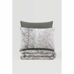 Bedding set - 1 duvet cover 220 x 240 cm + 2 pillowcases 60 x 60 cm - 100% cotton - Brown - Image 3
