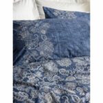Bedding set - 1 duvet cover 220 x 240 cm + 2 pillowcases 60 x 60 cm - 100% cotton - Blue - Image 2