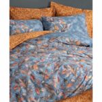 Bedding set - 1 duvet cover 220 x 240 cm + 2 pillowcases 60 x 60 cm - 100% cotton - Mustard - Image 4