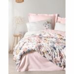 Bedding set - 1 duvet cover 220 x 240 cm + 2 pillowcases 60 x 60 cm - 100% cotton satin - Powder - Image 3