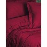 Bedding set - 1 duvet cover 220 x 240 cm + 2 pillowcases 60 x 60 cm - 100% cotton satin - Red - Image 2