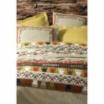 Bedding set - 1 duvet cover 220 x 240 cm + 2 pillowcases 60 x 60 cm - 100% cotton - Mustard - Image 4