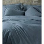 Bedding set - 1 duvet cover 220 x 240 cm + 2 pillowcases 60 x 60 cm - 100% cotton - Anthracite - Image 4
