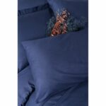 Bedding set - 1 duvet cover 220 x 240 cm + 2 pillowcases 60 x 60 cm - 100% cotton - Blue - Image 2