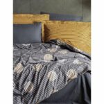 Bedding set - 1 duvet cover 220 x 240 cm + 2 pillowcases 60 x 60 cm - 100% cotton - Grey - Image 4