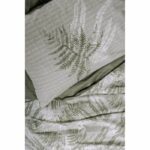 Bedding set - 1 duvet cover 220 x 240 cm + 2 pillowcases 60 x 60 cm - 100% cotton - Khaki - Image 2