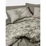 Bedding set - 1 duvet cover 220 x 240 cm + 2 pillowcases 60 x 60 cm - 100% cotton - Khaki - Image 4
