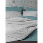 Bedding set - 1 duvet cover 220 x 240 cm + 2 pillowcases 60 x 60 cm - 100% cotton - Mint - Image 4