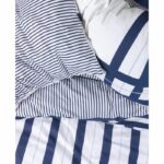 Bedding set - 1 duvet cover 220 x 240 cm + 2 pillowcases 60 x 60 cm - 100% cotton - Blue - Image 2