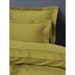 Bedding set - 1 duvet cover 220 x 240 cm + 2 pillowcases 60 x 60 cm - 100% cotton satin - Green - Image 2
