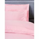 Bedding set - 1 duvet cover 220 x 240 cm + 2 pillowcases 60 x 60 cm - 100% cotton satin - Pink - Image 2