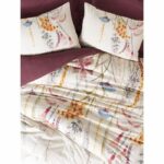 Bedding set - 1 duvet cover 220 x 240 cm + 2 pillowcases 60 x 60 cm - 100% cotton - Red - Image 4