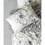 Bedding set - 1 duvet cover 220 x 240 cm + 2 pillowcases 60 x 60 cm - 100% cotton - Anthracite - Image 2