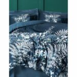Bedding set - 1 duvet cover 220 x 240 cm + 2 pillowcases 60 x 60 cm - 100% cotton satin - Green - Image 4