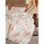 Bedding set - 1 duvet cover 220 x 240 cm + 2 pillowcases 60 x 60 cm - 100% cotton - Cinnamon - Image 3