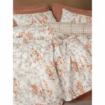 Bedding set - 1 duvet cover 220 x 240 cm + 2 pillowcases 60 x 60 cm - 100% cotton - Cinnamon - Image 4