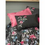 Bedding set - 1 duvet cover 220 x 240 cm + 2 pillowcases 60 x 60 cm - 100% cotton - Pink - Image 2
