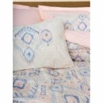 Bedding set - 1 duvet cover 220 x 240 cm + 2 pillowcases 60 x 60 cm - 100% cotton - Salmon - Image 2