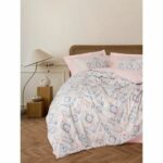 Bedding set - 1 duvet cover 220 x 240 cm + 2 pillowcases 60 x 60 cm - 100% cotton - Salmon