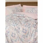 Bedding set - 1 duvet cover 220 x 240 cm + 2 pillowcases 60 x 60 cm - 100% cotton - Salmon - Image 4