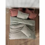 Bedding set - 1 duvet cover 220 x 240 cm + 2 pillowcases 60 x 60 cm - 100% cotton - Red