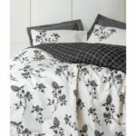 Bedding set - 1 duvet cover 220 x 240 cm + 2 pillowcases 60 x 60 cm - 100% cotton - Anthracite - Image 4