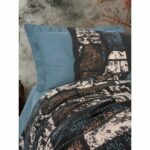 Bedding set - 1 duvet cover 220 x 240 cm + 2 pillowcases 60 x 60 cm - 100% cotton - Green - Image 2