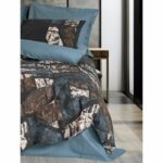 Bedding set - 1 duvet cover 220 x 240 cm + 2 pillowcases 60 x 60 cm - 100% cotton - Green - Image 3