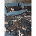 Bedding set - 1 duvet cover 220 x 240 cm + 2 pillowcases 60 x 60 cm - 100% cotton - Green - Image 4