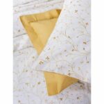 Bedding set - 1 duvet cover 220 x 240 cm + 2 pillowcases 60 x 60 cm - 100% cotton - Mustard - Image 2