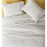 Bedding set - 1 duvet cover 220 x 240 cm + 2 pillowcases 60 x 60 cm - 100% cotton - Mustard - Image 4