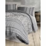 Bedding set - 1 duvet cover 220 x 240 cm + 2 pillowcases 60 x 60 cm - 100% cotton - Mink - Image 3