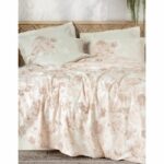 Bedding set - 1 duvet cover 220 x 240 cm + 2 pillowcases 60 x 60 cm - 100% cotton - Beige - Image 4