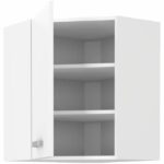 ATLAS High corner unit - White decor - L58x58cm - Image 2