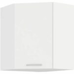 ATLAS High corner unit - White decor - L58x58cm