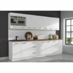 ATLAS Low cabinet with 2 doors - White decor - L60cm - Sold without worktop - Image 4