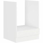 ATLAS Oven cabinet - White decor - L60cm - Sold without worktop