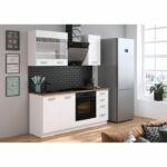 ATLAS Oven cabinet - White decor - L60cm - Sold without worktop - Image 4