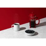 French Press Coffee Maker - BODUM - Java - Plastic Frame and Lid - 3 Cups - 0.35 L - Red - Image 2