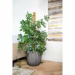 Ball flower pot - CAPI EUROPE - GROOVE NL - 43 x 41 cm - Anthracite – Bild 2