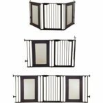 Safety barrier - DREAMBABY - DENVER - 3 panels - 85.5-200 x 74 cm - Bidirectional - Black - Image 2