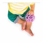 BRIGHT STARS Oball Easy-Grip Rattle BPA-Free Infant Toy in Pink, for Newborns + - Image 2