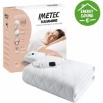 Heated Mattress Topper - Imetec - 1 Place Adapto Maxi 195x90 cm - 6 Temperatures - Hypoallergenic Fabric - Constant Temperature
