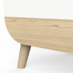 Toy chest - FIRMIANA - Scandinavian style - Matt white / Kronberg oak - 82.4 x 39.1 x 58.9 cm - DEMEYERE - Image 4