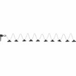 Solar garland - Luna - 5 m - Black - 10 bulbs - 50 lumens - USB rechargeable